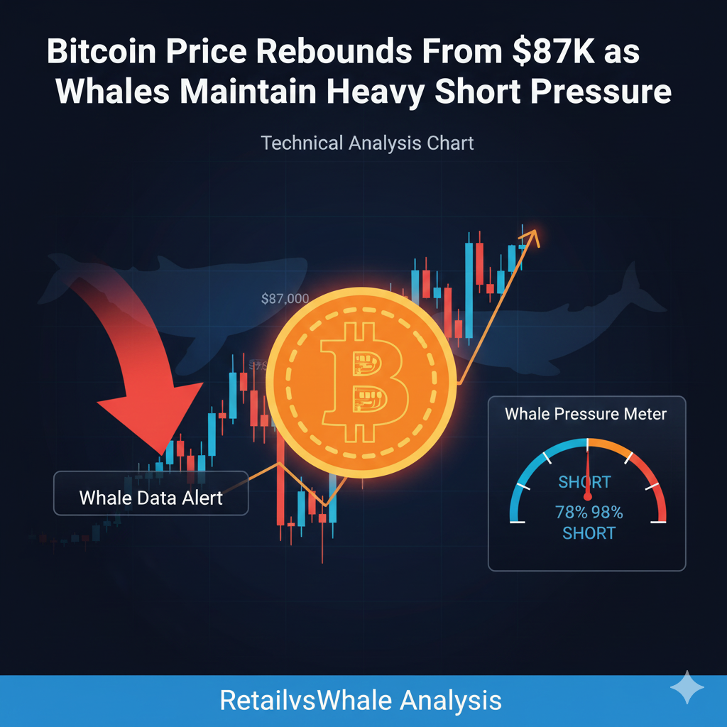 Bitcoin Price Analysis: BTC Rebounds From $87K But 1H Turns Bearish Again