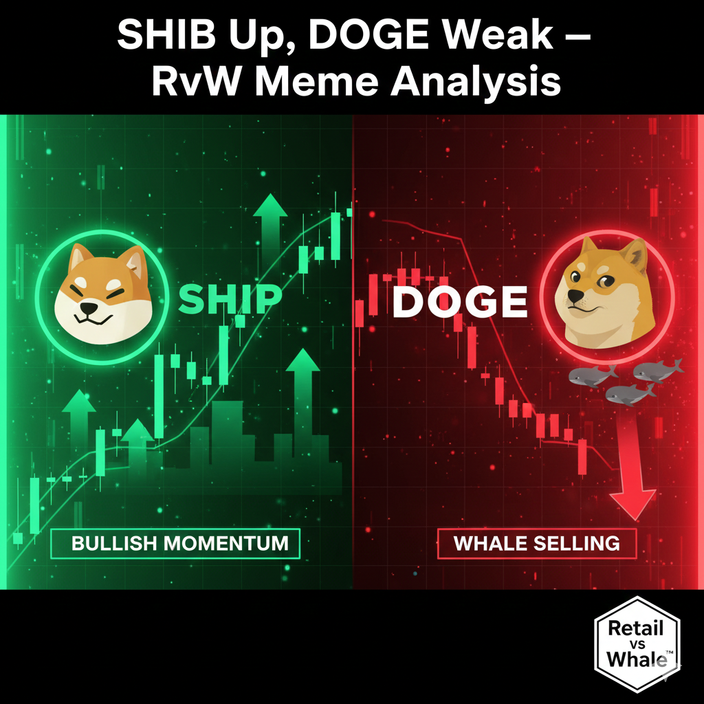 Shiba Inu and Dogecoin Slide as Memecoins Show Mixed Signals — RvW Analysis